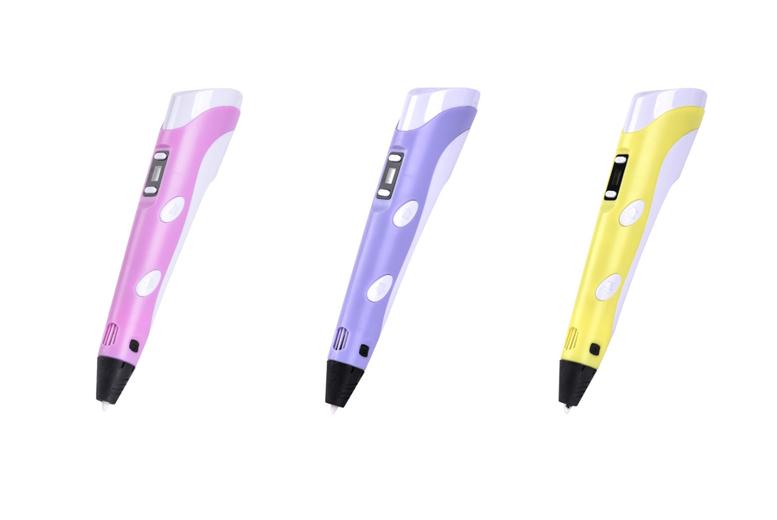 3D Printing Doodle Pen Set W/ Lcd Screen - 4 Colours