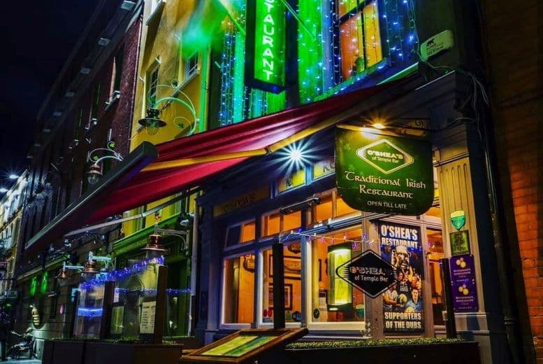Sirloin Steak Dining & Sides For Two At O'Shea'S, Temple Bar !