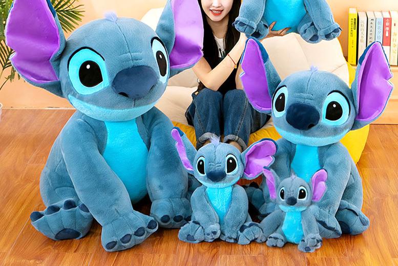 Lilo & Stitch  Interactive Plush Pillow Toy - Cuddly, Washable, Ages 3+, Multi-Size, Blue Or Purple