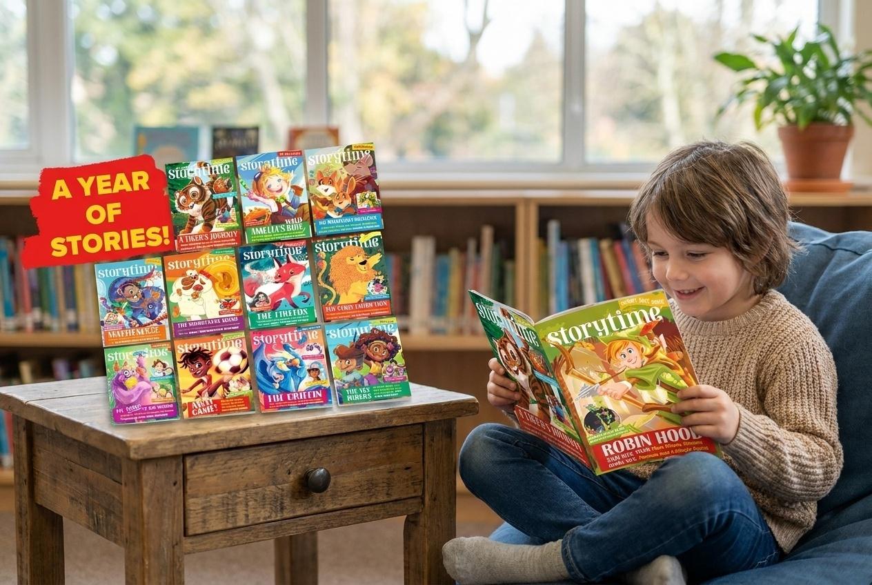 Storytime Magazine 12-Month Subscription For Schools - Engaging Literacy Resource For Ages 3-9