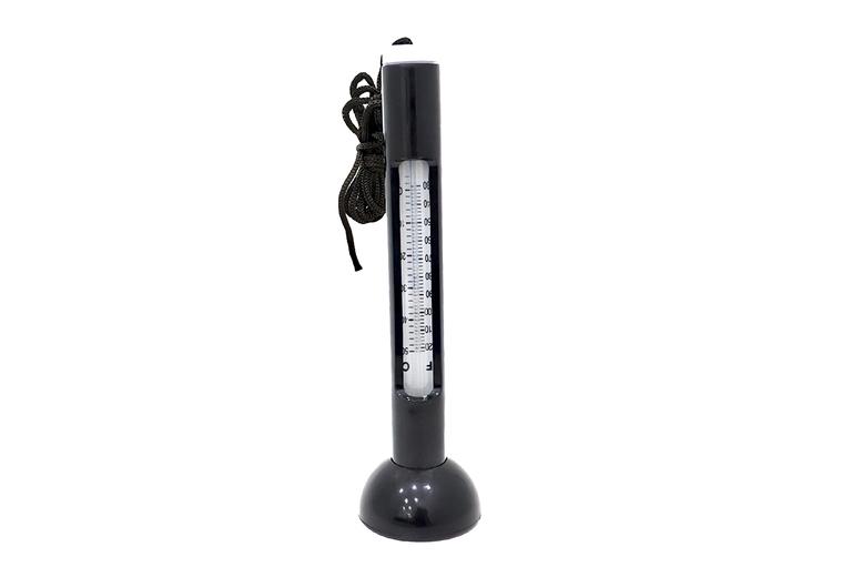 Floating Bath & Pool Thermometer - Waterproof Fitness & Health Monitor, Large Display, Sleek Black