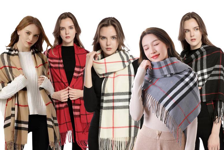 Designer  Classic Check Scarf In 6 Colours