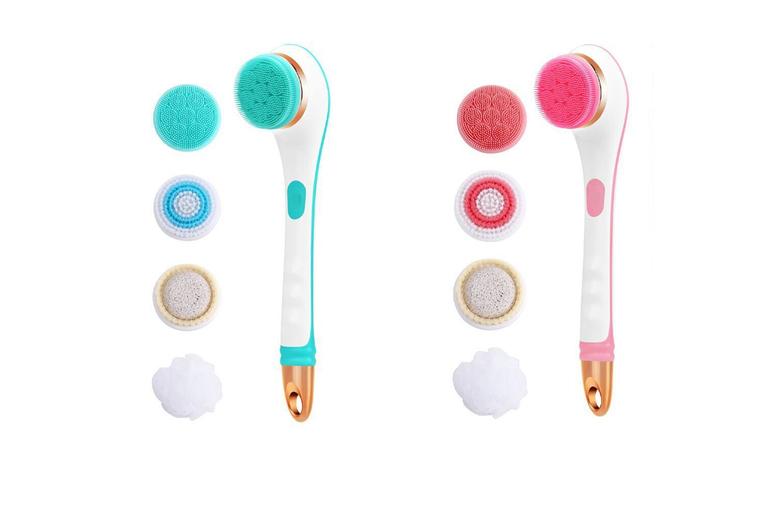 Electric Body Scrubber Brush Set - Deep Cleansing Spa Tool For All Skin Types