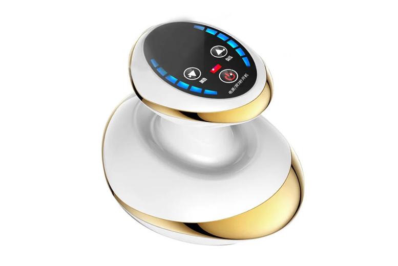 Electric Gua Sha & Cupping Massager - 6 Or 12 Gear, Cordless, Deep Tissue Relief, Gold/Red