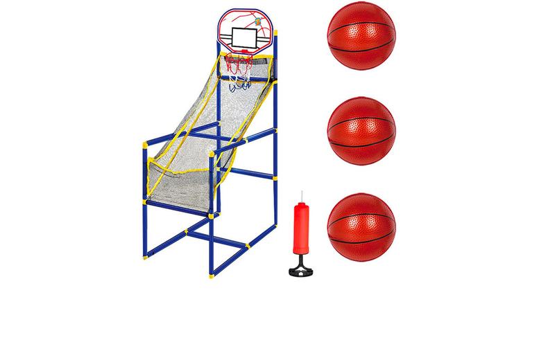 Portable Kids' Basketball Hoop Stand Set - Indoor & Outdoor Toy, Ages 3+, Skill-Building Sports Play