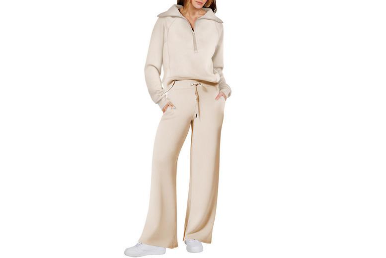 Women's Breathable 2 Piece Tracksuit Set - 12 Colours, 5 Sizes, Athleisure Style