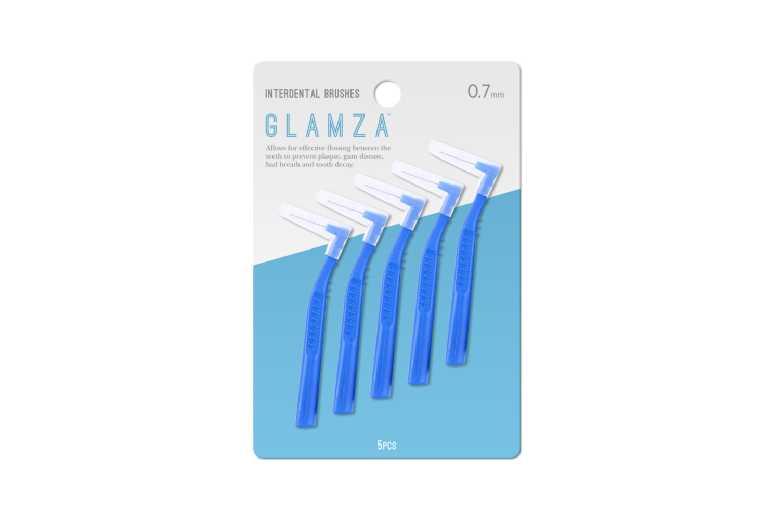 Interdental Toothbrush & Floss Set - Manual, 5-Pack, Gum Care & Travel-Friendly
