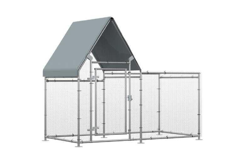 Price Drop! Deluxe Chicken & Small Animal Poultry Cage - Spacious Outdoor Hutch For Chickens, Rabbits & More