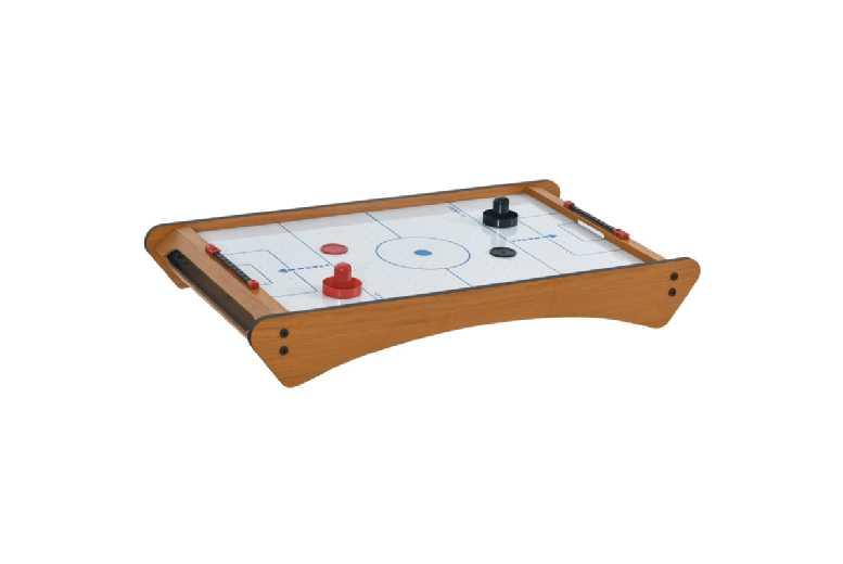 Mini Air Hockey Table-Top Game - Compact Abs Plastic, Manual Scoreboard, 2-Player Family Arcade Fun