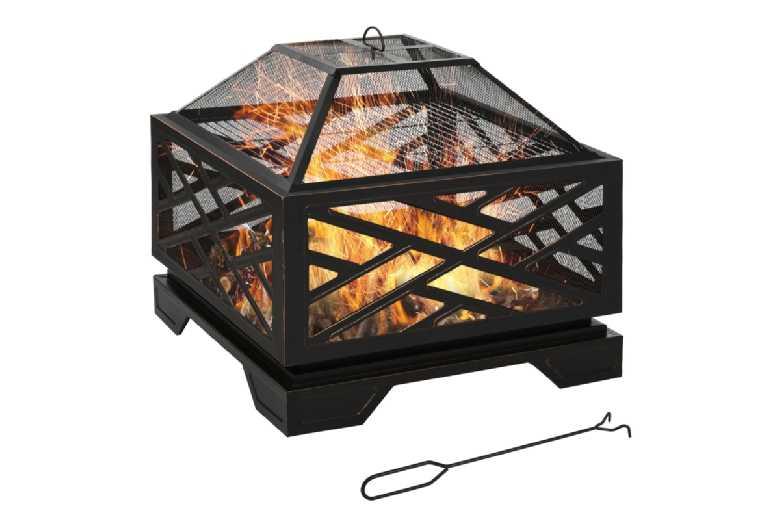2-In-1 Outdoor Metal Fire Pit And Grill Extravaganza