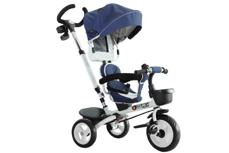Price Drop! 4-In-1 Baby Trike Stroller With Canopy - Toddler Ride-On, Outdoor Push Toy, Adjustable (Ages 18M+)