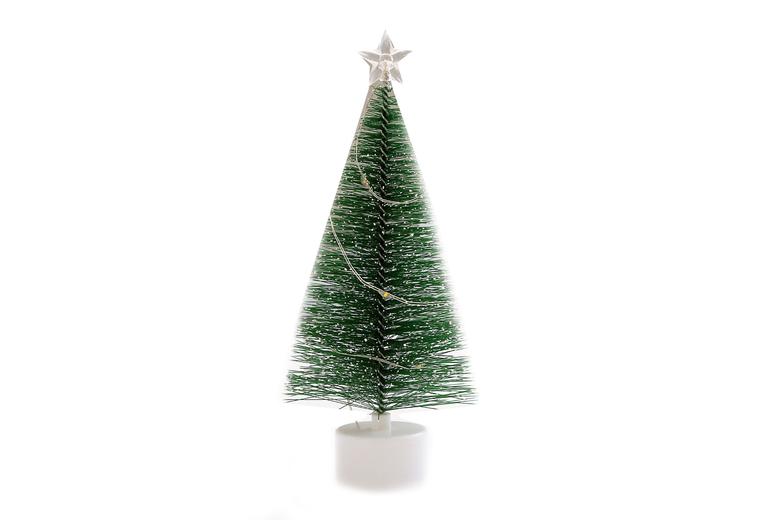 Mini Tabletop Christmas Tree With Lights - 2 Options