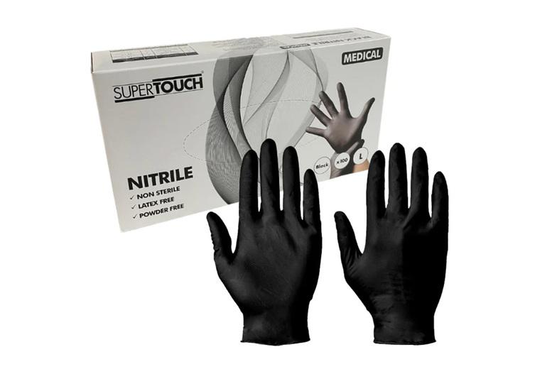 Black Nitrile Thermal Gloves - Latex-Free, Unisex, 5 Sizes