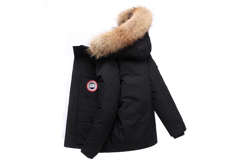 Men'S Hooded Down Parka Jacket - Thermal Quilted, 100% Polyester, 6 Sizes, 7 Colours