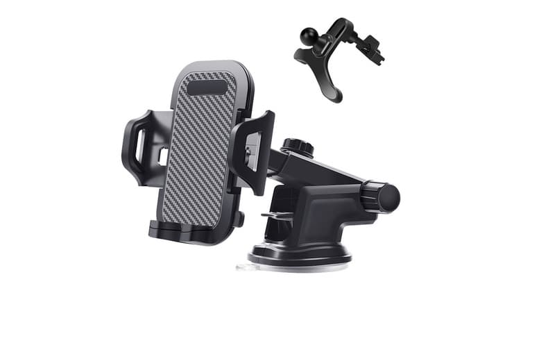 3-In-1 Rotatable Universal Phone Holder For Car & Desk - Fits Iphone, Samsung & More