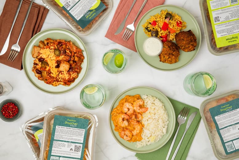 Dropchef Fresh Cooked Meals Delivery - 5, 6, 8 Or 10 Meal Food Hampers