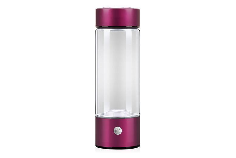 Borosilicate Glass Hydrogen Water Bottle - 420Ml, Leak-Proof, Usb Rechargeable, 5 Colours