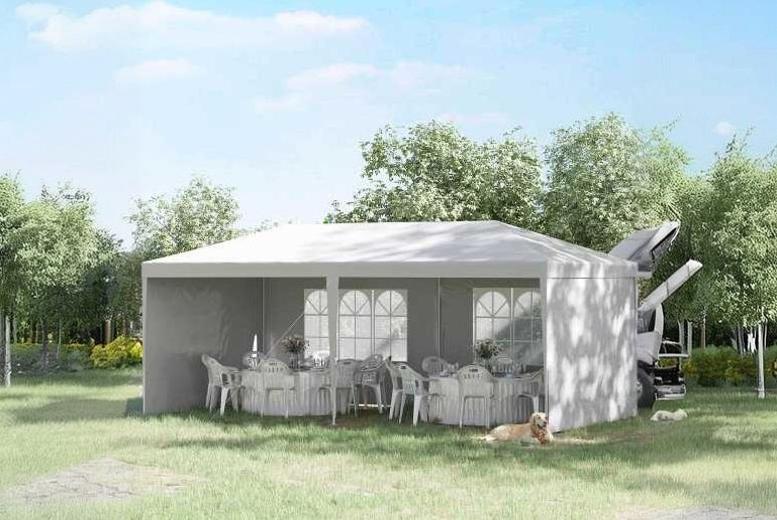 Outsunny 6X3M Weather-Resistant Polyethylene Garden Gazebo Marquee