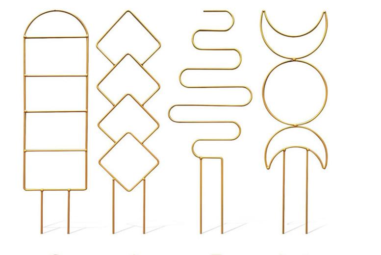 4 Pack Indoor Steel Climbing Plant Trellis - Modern, Durable Garden Support Set