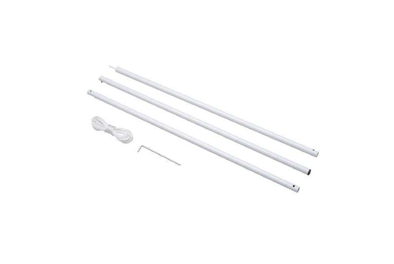 Price Drop! Outsunny Iron Awning Sail Shade Pole Kit - Outdoor Decor Essential