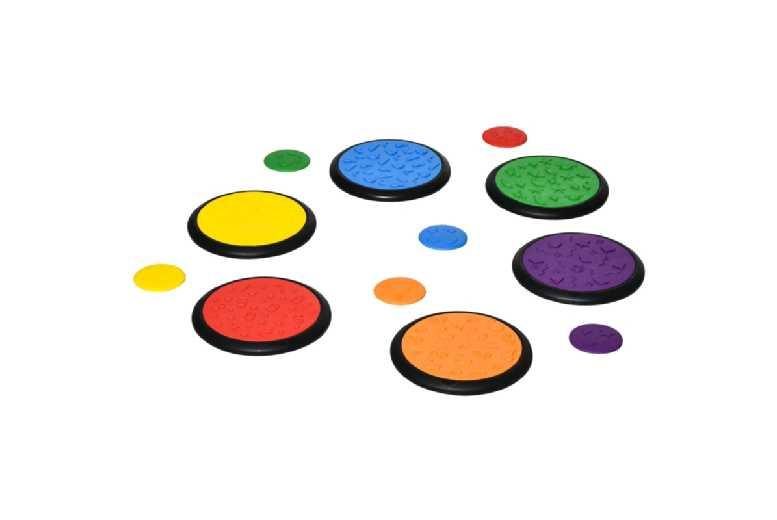 Kids 12-Piece Textured Sensory Pads Set - Montessori Tactile Play, Ages 3-8, Multicoloured