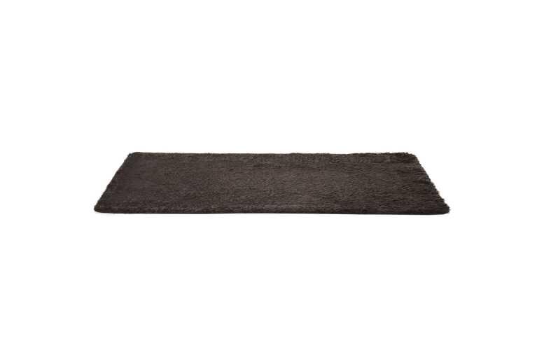 Brown Fluffy Shaggy Easy-Clean Area Rug - 200X120Cm, Plush Polyester Living Room Carpet