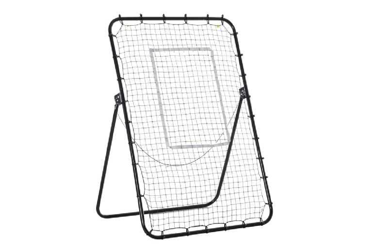Foldable Football Rebounder Net - Adjustable Angle, Sturdy Metal Frame, Outdoor Sports Trainer (178.5 X 123 X 73Cm)