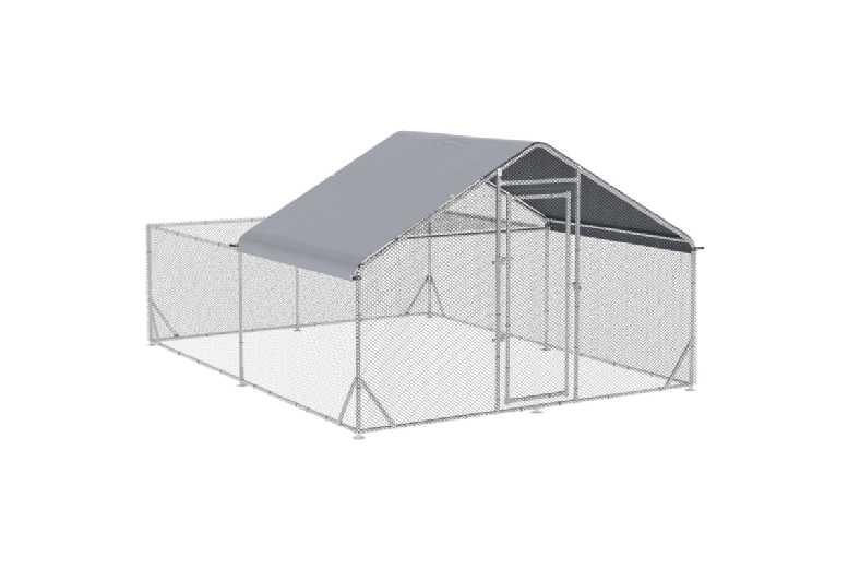 Price Drop! Walk-In Chicken, Duck & Rabbit Run With Roof - Large Outdoor Small Animal Enclosure, Secure Steel Mesh, Easy Access