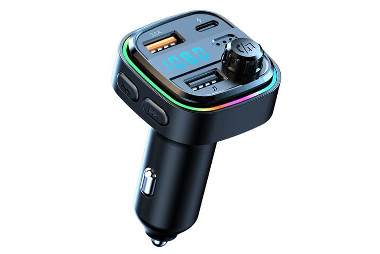 Bluetooth 5.0 Car Audio Fm Transmitter & Dual Fast Charge Adapter