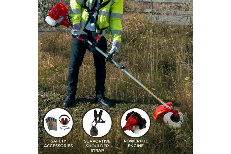 Price Drop! T-Mech 5-In-1 Heavy-Duty 52Cc Petrol Garden Multi Tool - Hedge Trimmer, Chainsaw, Grass Cutter & More