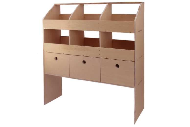 Monster Racking Universal Wooden Van Storage Shelving - Heavy-Duty Modular Organizer, 102Cm Wide