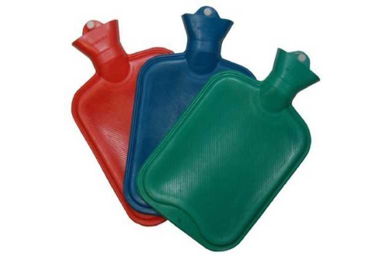2 Litre Leakproof Rubber Hot Water Bottle - Large, Multi-Colour, Durable Classic Design