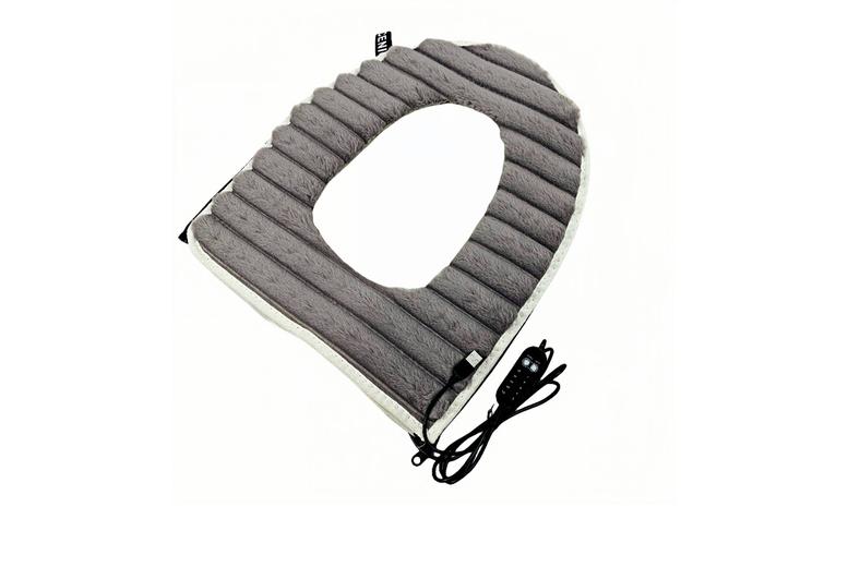 Usb Heated Toilet Seat Cover - Plush Velvet, Adjustable Heat, 4 Colours