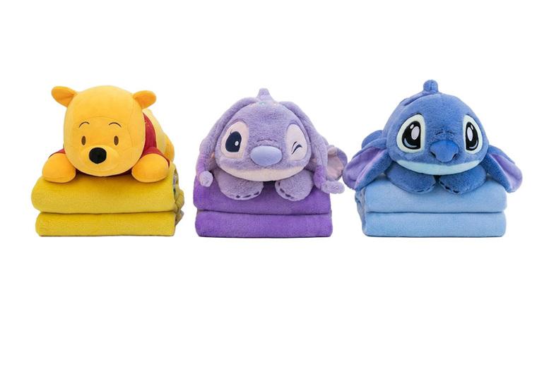 2-In-1 Multifunctional Cartoon Themed Pillow Blanket For Kids - 9 Designs