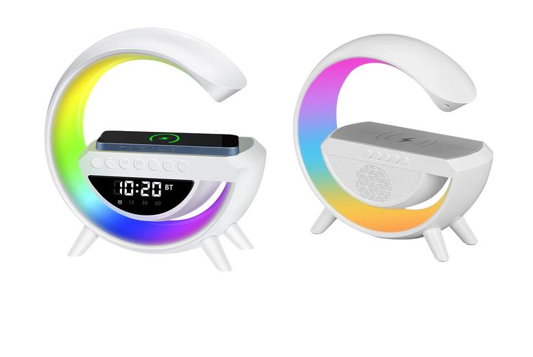G Shape Wireless Speaker With Desk Lamp In 4 Options