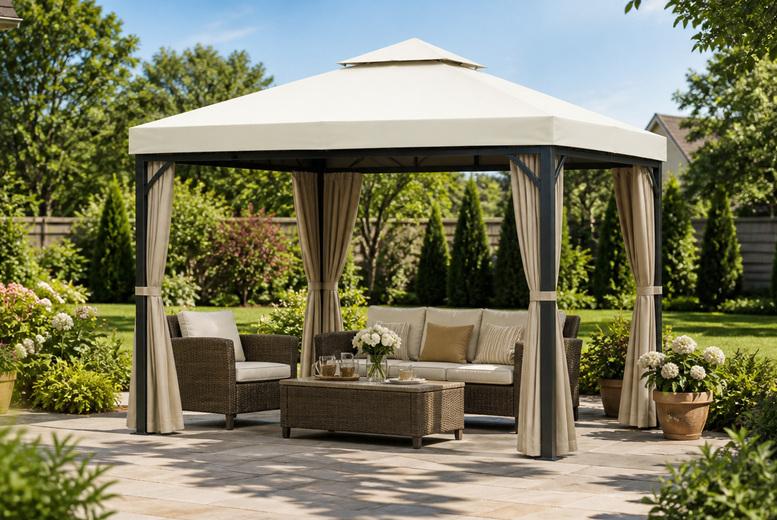 3M X 3M Uv & Water-Resistant Gazebo Replacement Canopy