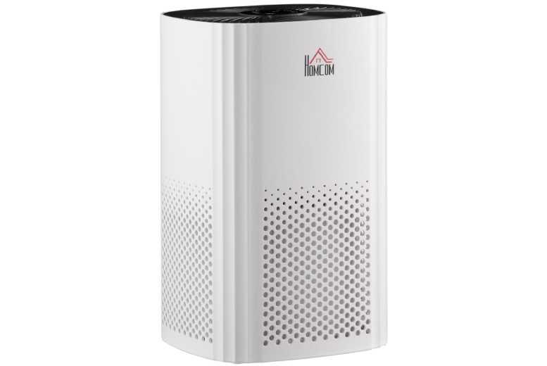 Bedroom Air Purifier With Hepa And Carbon Filter, 4 Speed Settings, Ioniser