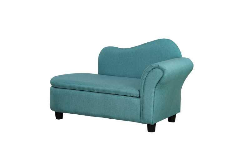 Kids Solid Wood Armchair Sofa With Storage - Plush Padding, Compact Lounge Seat For Living Room