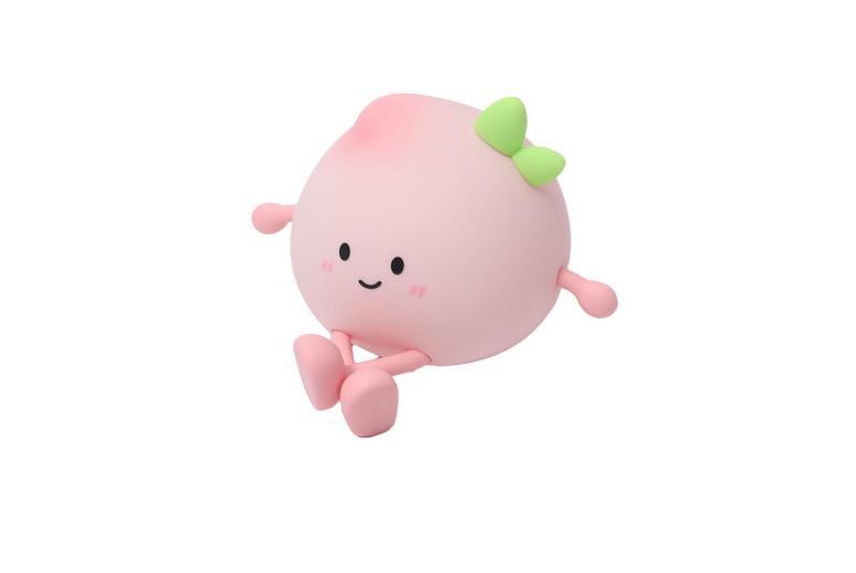 Price Drop! Mini Peach-Shaped Silicone Night Light - 2 Colours & 2 Options