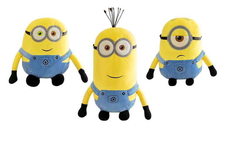 Price Drop! Plush Minion Soft Toy Cushion - Ultra-Soft Embroidered, 3 Sizes, 3 Colours