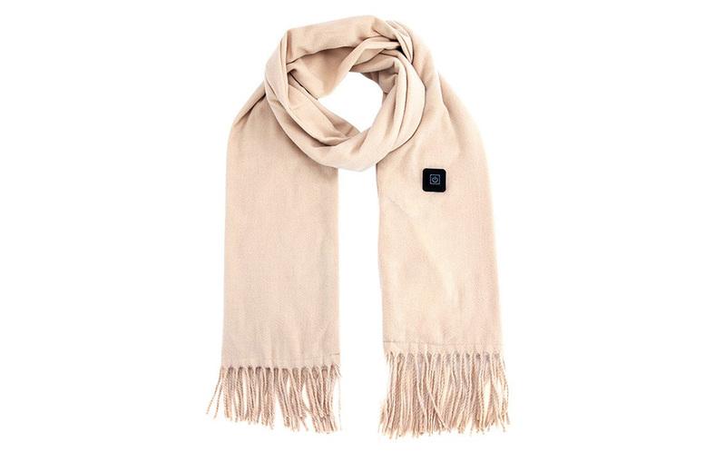 Price Drop! Thermal Fleece Heated Neck Warmer Scarf - Electric, Adjustable, 5 Colours