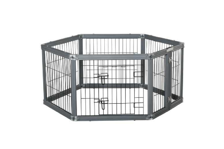 Heavy Duty Small Pet Playpen - 6 Panel Portable Rabbit, Guinea Pig & Hamster Enclosure | Secure, Easy-Clean, Indoor/Outdoor Pen