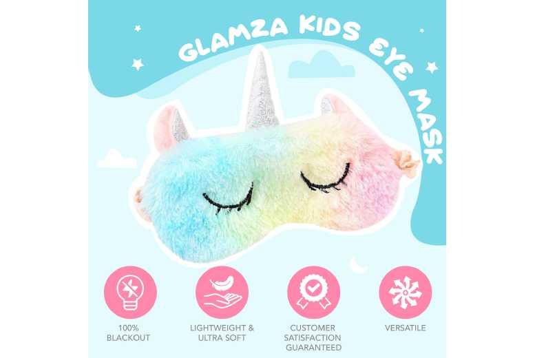 Unicorn Sleep Mask - Soft Polyester Eye Mask For Restful Sleep, Blocks Light, For All Skin Types
