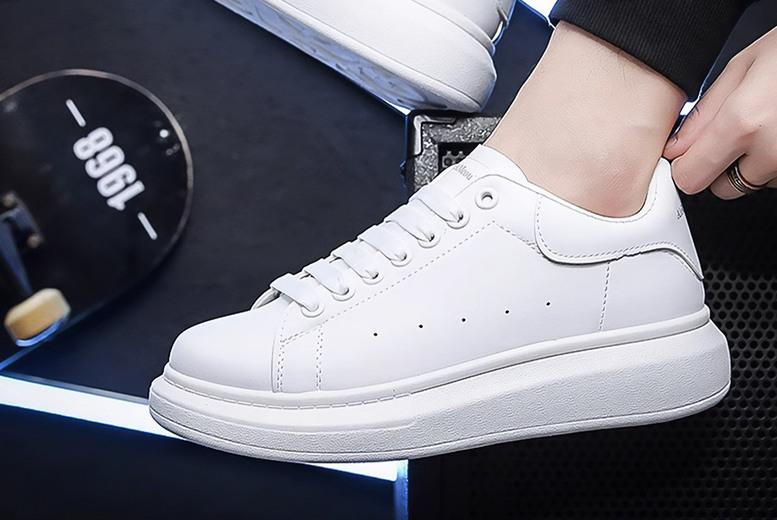Price Drop! Unisex Designer  Oversized Trainers - Pu Leather, Casual Summer Sneakers