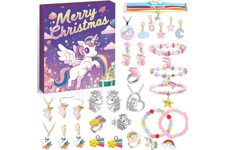 Price Drop! Unicorn Jewellery Advent Calendar For Kids - 24 Magical Surprises