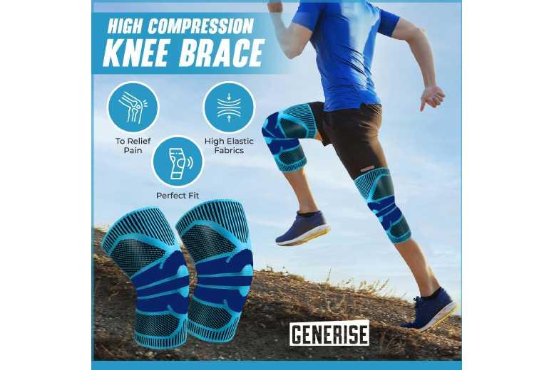 Dynamic Compression Silicone Knee Support Sleeve - Ergonomic, Adjustable, Breathable Unisex Brace (M/L/Xl)