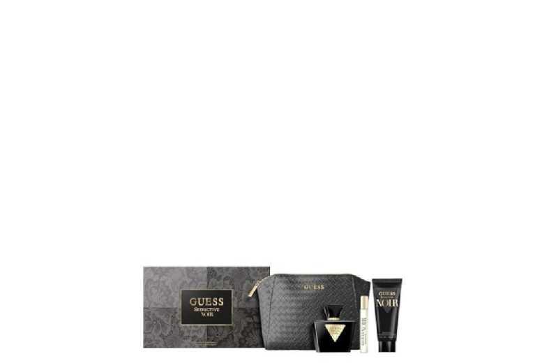 Guess Seductive Noir Eau De Toilette Gift Set - Woody Oriental Fragrance, 75Ml Edt + 100Ml Body Lotion, Luxury Perfume For Women