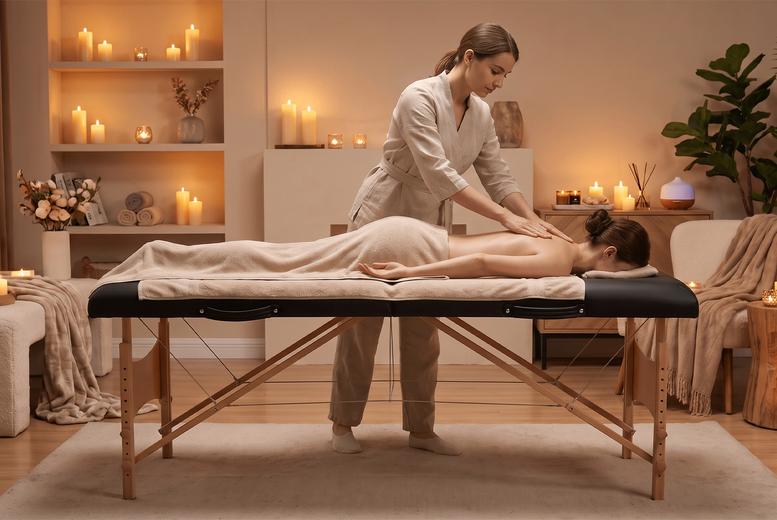 Professional 2-Section Foldable Massage Table With Carry Bag