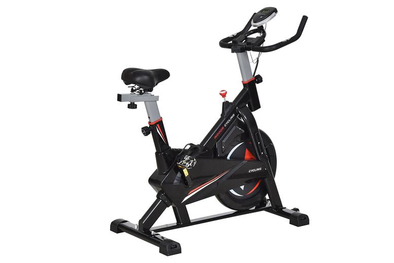 Exercise Bike With Adjustable Resistance And 5-Position Seat