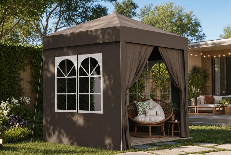 2 X 2M Pop Up Gazebo With Removable Sidewalls